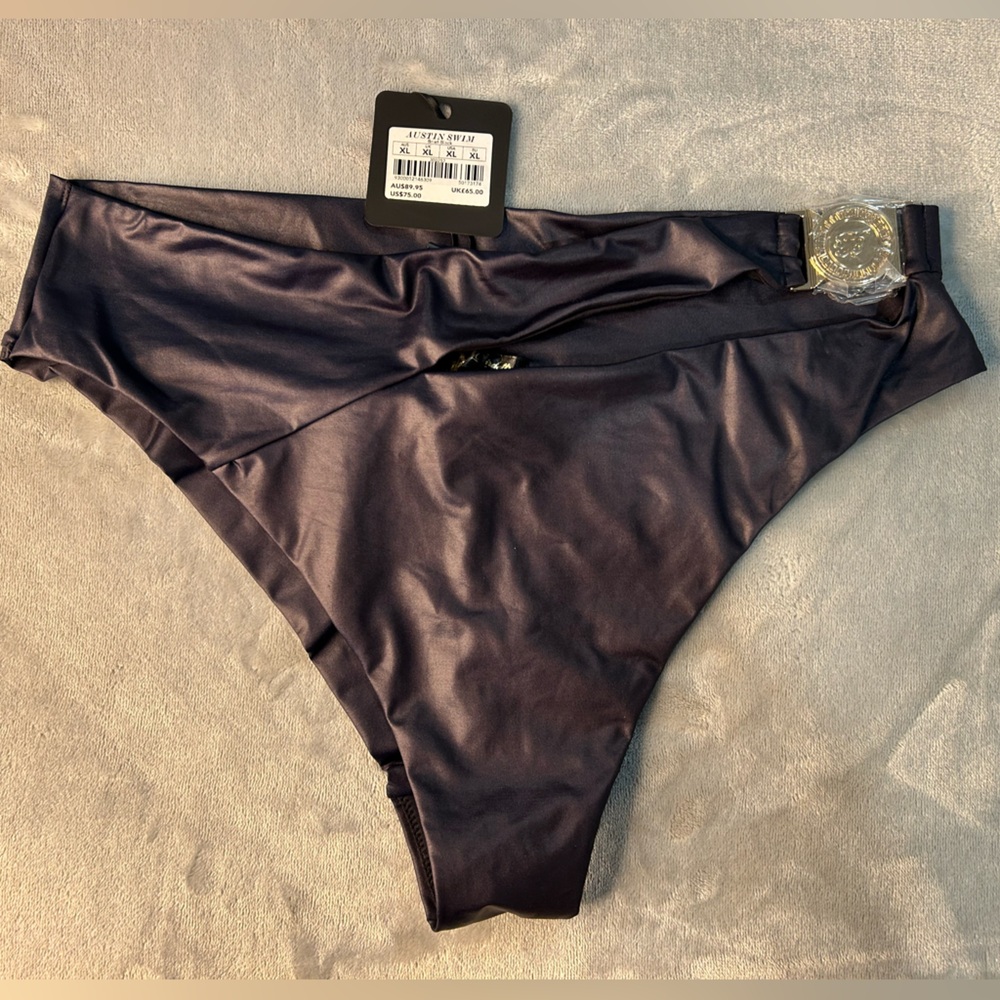 Honey Birdette Austin Black Bikini Bottom NWT XL